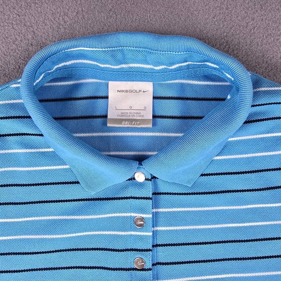 Nike‎ Golf Shirt Dri Fit Womans Size L Short Sleeve 1501 Dry Golfcore - Picture 3 of 13